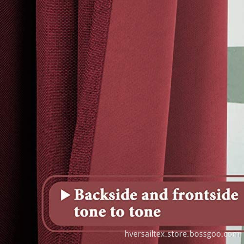 Extra Wide Linen Blackout Curtain